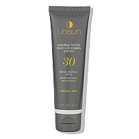 Unsun Mineral Tinted Face Sunscreen With Broad Spectrum Spf 30 Waterresistant Lotion Primer Color Corrector 17 Fl Oz M