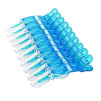 10Pcsset Multicolor Croc Clips Transparent Plastic Hairdresser Clips Hair Styling Sectioning Barrettes Non Slip Alligator Clips