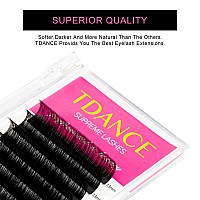 Tdance Premium D Curl 10Mm Semi Permanent Individual Eyelash Extensions 015Mm Thickness False Mink Silk Classic Lashes Extensio