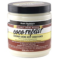 Aunt Jackies Coconut Crme Recipes Coco Repair Deep Hair Conditioner Delivers Nourishment Stops Damage Breakage For Natural C