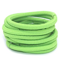 La Tartelette 4 Mm Elastic Bands Hair Ties Children Rubber Hair Headbands 50 Pcs Pale Green