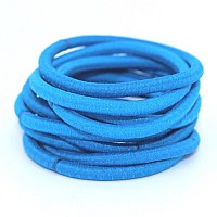 La Tartelette 4 Mm Elastic Bands Hair Ties Children Rubber Hair Headbands 20 Pcs Sky Blue