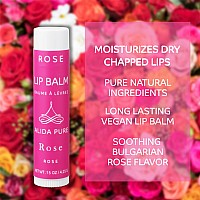 Alida Pure Rose Lip Balm Collection Vegan Lip Balm Set Beeswax Free With Avocado Oil Organic Jojoba Oil And Vitamin E Natu