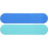 25Pcs Pana Mini Doublesided Emery Nail File For Manicure Pedicure Natural And Acrylic Nails Bluelight Blue Grit 18018