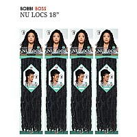 Bobbi Boss Synthetic Hair Crochet Braids African Roots Braid Collection Nu Locs 18 4Pack 1