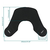 Segbeauty Hair Salon Stylist Cutting Collar, Black Rubber Neck Wrap Neck Guard for Haircut Hair Dye, Professional Hairdressing Hair Cutting Pad Guide