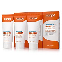 carpe Antiperspirant Hand Lotion (Pack of 3), A dermatologist-recommended smooth lotion that helps stop hand sweat, great for hyperhidrosis or excessive sweat (Original Eucalyptus)