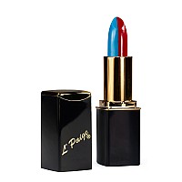 LPaige (L17) cARDINAL RED BLUE Split-Stick Lipstick, Aloe Vera Based, Long-lasting, Moisturizing