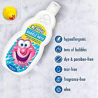 Mr. Bubble Gentle Bubble Bath - Hypoallergenic, Tear Free Bubble Bath Solution Perfect for Sensitive Skin (Pack of 2 Bottles, 16 fl oz Each)