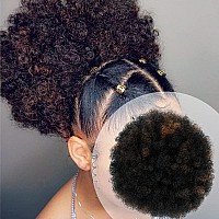 Glam21Usa Afro Puff Drawstring Ponytail Retro Kinky Curly Ponytail Wig Clip In Bun Hair Piece For Black Women Synthetic Hair Ext