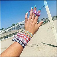 Sportybella Multicolored Volleyball Hair Ties For Girls No Crease Elastics For Players 8Pcs