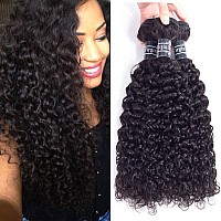 Amella Hair 8A Brazilian Curly Hair Weave 3 Bundles 14 16 18 Inch285G Virgin Kinky Human Hair 100 Unprocessed Hair Weft Exte