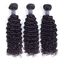 Amella Hair 8A Brazilian Curly Hair Weave 3 Bundles 14 16 18 Inch285G Virgin Kinky Human Hair 100 Unprocessed Hair Weft Exte