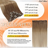 Full Shine Blonde Clip In Hair Extensions Ombre Human Hair Clip In Extensions Balayage Color 10 Fading To 14 Blonde Clip In Real