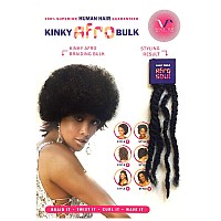 Vivica A Fox Hair Collection Hkbk16N 100 Unprocessed Natural Human Hair Afro Curl Kinky Bulk Extension Natural 58 Ounce