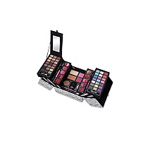 cameo Snake Exclusive Makeup gift Set B, 5 Layers of Eyeshadows, Lip-glosses, Powders, Blushes, creamy Foundation Brush and Mirror