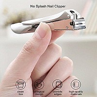 Nail clippers with catcher, Professional Stainless Steel Fingernail and Toenail clipper cutter, Trimmer Set for Men and Women(Small)