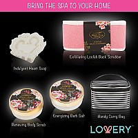 Birthday Gifts Home Spa Gift Basket 8Pc Bath Body Set For Women And Men Fresh Peony Scent With Shower Gel Bubble Bath Loti