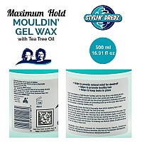 Stylin Dredz Mouldin Gel Wax With Tea Tree Oil Twist N Lock Maximum Hold 500 Ml Pack Of 2