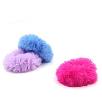 Fuzzy Furry Faux Fur Scrunchies Hair Band Rope Hair Holder Wristband Hair Ring Tie Ponytail Holder Hair Accessories Mix Colors