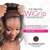 Milano Collection Wigrip The Original Comfort Grip Band Adjustable Wig Band For Tensionfree Glueless Wig Nonslip Wig Headban