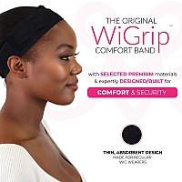 Milano Collection Wigrip The Original Comfort Grip Band Adjustable Wig Band For Tensionfree Glueless Wig Nonslip Wig Headban