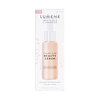 Lumene Invisible Illumination Instant Beauty Glow Serum - Sheer-Coverage Face Makeup + Brightening Serum - Infused with Nordic Algae and Vitamin E for Instant Radiance - Universal Medium (30ml)