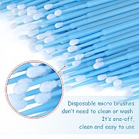 G2Plus 500Pcs Cotton Swabs Disposable Micro Applicators Brush For Makeup And Personal Care Cosmetic Brush Micro Swabs For Eyel