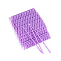 G2Plus 500Pcs Cotton Swabs Purple Disposable Micro Applicators Brush For Makeup And Personal Care Cosmetic Brush Micro Swabs F