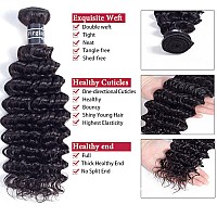 Amella Hair 8A Brazilian Deep Wave 3 Bundles 100 Unprocessed Virgin Human Hair Natural Color 10 10 10