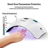 SUNUV - Sun8 UV Light For Nails - gel Nail Lamp with Three Timer Settings - Lightweight UV Light for gel Nails - UV Lamp compatible With All gel Types - LED Nail Lamp with Smart Sensor - UV Nail Light