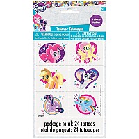 Unique Industries My Little Pony Party Temporary Tattoos - Assorted Designs, 24 Pcs