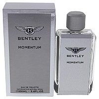 Bentley Momentum Eau De Toilette Spray for Men, 3.4 Fl Oz