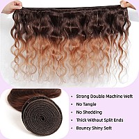 2 Tone Ombre Brazilian Body Wave Hair 3 Bundles Brazilian Remy Virgin Human Hair Weave Bundles 100 Unprocessed Body Wave Human