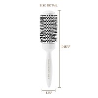 Cricket 1.75” Ceramic Barrel Hair Brush - White, Anti-Static