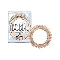 Invisibobble Slim Traceless Spiral Hair Ties Bronze Me Pretty Strong Elastic Grip Coil Hair Accessories For Women No Kink