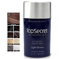 Top Secret Hair Thickening Building Fibers Refills Undetectable Natural Hair Filler For Men Women Instantly Fill In Fi