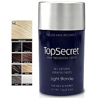 Top Secret Hair Thickening Building Fibers Refills Undetectable Natural Hair Filler For Men Women Instantly Fill In Fi