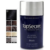 Top Secret Hair Thickening Building Fibers Refills Undetectable Natural Hair Filler For Men Women Instantly Fill In Fi