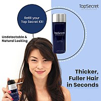 Top Secret Hair Thickening Building Fibers Refills Undetectable Natural Hair Filler For Men Women Instantly Fill In Fi