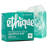 Ethique Mintasy Refreshing Solid Shampoo Bar For Balanced To Dry Damaged Hair Vegan Ecofriendly Plasticfree Crueltyf