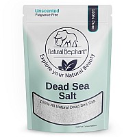 Natural Elephant Dead Sea Bath Salt 2 Pound Bag 32Oz 100 Natural And Pure Coarse Grain Ideal For Baths And Soaks