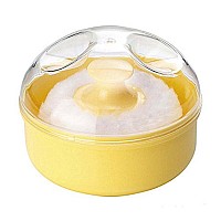 1 Piece Soft Face Body Powder Puff Sponge Box Case Cosmetic Container Random Color