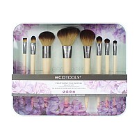 Ecotoolscruelty Free Confidence In Bloom Brush Setcruelty Free Synthetic Taklon Bristles Recycled Packaging Recycled Aluminu