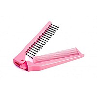 LOUISE MAELYS Portable Travel Folding Hair Brush Compact Pocket Hair Comb Double Headed Anti-static Comb