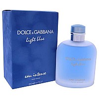 Dolce & Gabbana Light Blue Eau Intense for Men Eau De Parfum Spray, 6.7 Ounce