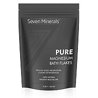 Pure Magnesium chloride Flakes 3 lb - Absorbs Better Than Epsom Salt - All Natural Unscented Foot Soak (15 uses) or Full Body Bath (8 uses) for Relaxation, Muscle Pain and More