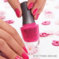 Morgan Taylor Nail Lacquer Dont Pansy Around Dark Pink Nail Polish Finger Nail Polish Long Lasting Nail Polish Dark Pink N