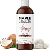 Maple Holistics Hair Conditioner For Damaged Dry Hair Silk Protein Conditioner With 18 Natural Oils For Frizz Control Shine