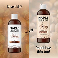 Maple Holistics Hair Conditioner For Damaged Dry Hair Silk Protein Conditioner With 18 Natural Oils For Frizz Control Shine